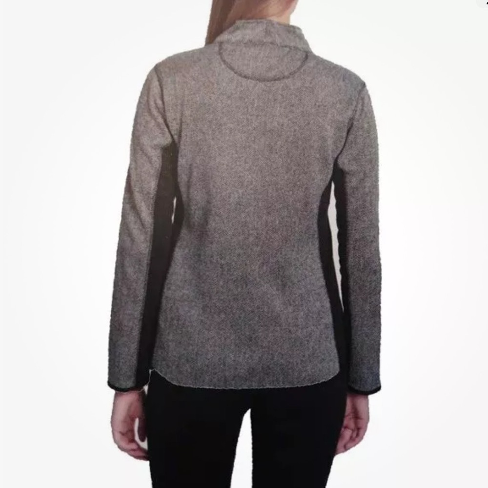Marc New York Fleece Jacket Full Zip Black Herringbone Outdoor Comfy Gorp Warm - Picture 7 of 14